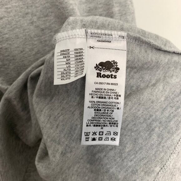 Roots Organic Cooper Blocked T-Shirt (Grey & Black) - Picture 3 of 5
